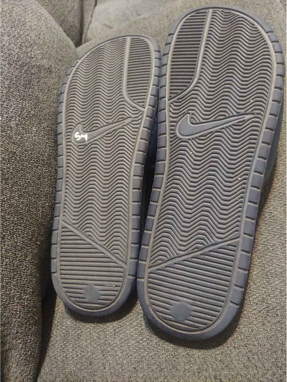 Nike Benassi JDI Men's Slip On Sandals Sz 13 - Navy Blue Waterproof Slides Pool